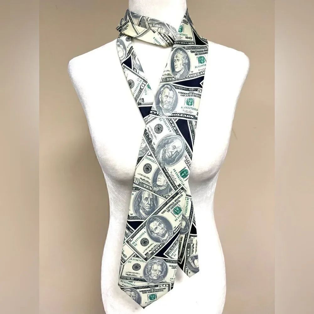 Rene Chagal “ money print” tie.